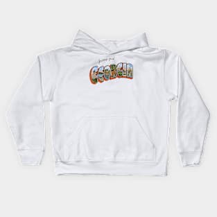 Greetings from Georgia Kids Hoodie